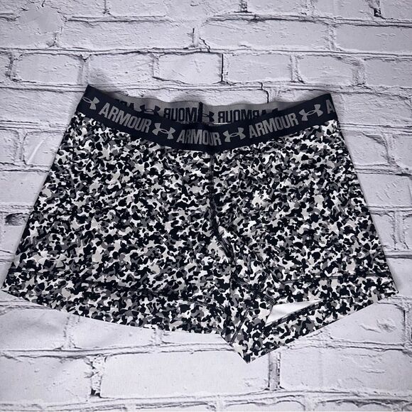Under Armour HeatGear 3" Compression Shorts Black Multi Size Small - Picture 1 of 6